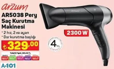 ARZUM SAÇ KURUTMA MAKİNESİ